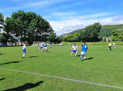 Players on the field.