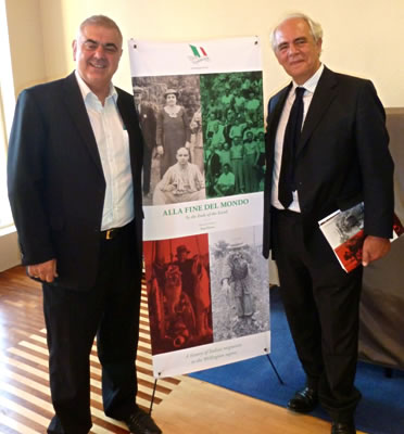 The Italian Ambassador Alessandro Levi Sandri and Paul Elenio